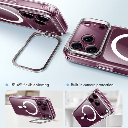 Funda MagSafe para Apple iPhone 18 Pro Max / 17 Pro Max, ESR, Classic Hybrid Kickstand, Transparente