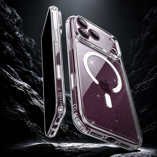 Funda MagSafe para Apple iPhone 18 Pro Max / 17 Pro Max, ESR, Classic Hybrid Shimmer, Transparente