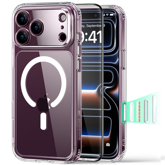 Funda MagSafe para Apple iPhone 18 Pro Max / 17 Pro Max, ESR, Classic Hybrid con Protector de Pantalla, Transparente