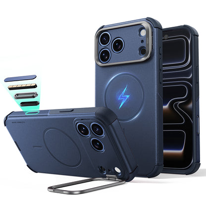 Funda MagSafe para Apple iPhone 18 Pro Max / 17 Pro Max, ESR, Cyber Armor Kickstand, Azul