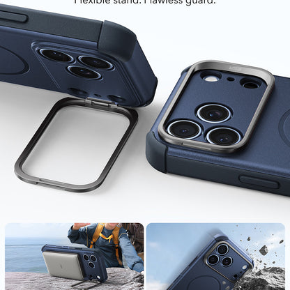 Funda MagSafe para Apple iPhone 18 Pro Max / 17 Pro Max, ESR, Cyber Armor Kickstand, Azul