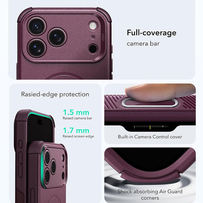 Funda MagSafe para Apple iPhone 18 Pro Max / 17 Pro Max, ESR, Cyber, Burdeos Oscuro Satinado