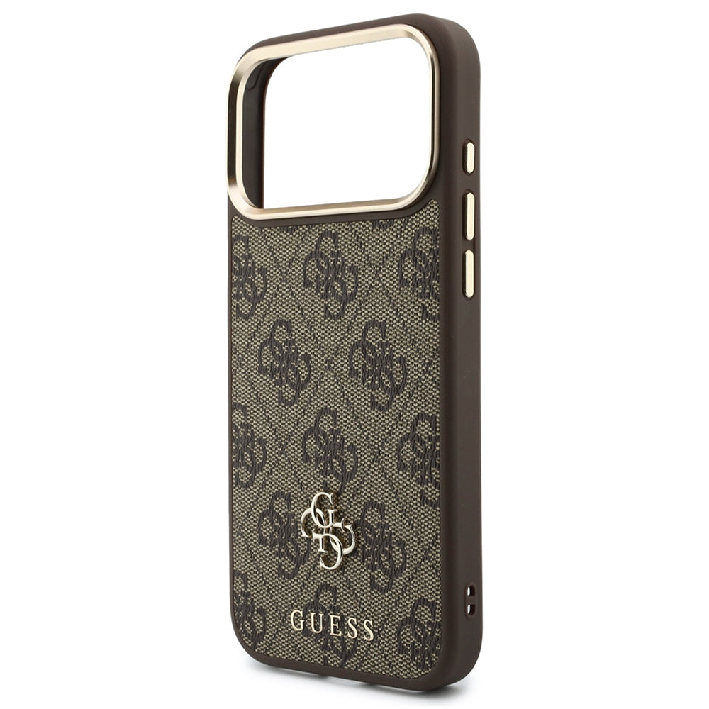 Funda MagSafe para Apple iPhone 18 Pro Max / 17 Pro Max, Guess, 4G Cardslot & Big Strap, Marrón