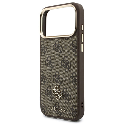 Funda MagSafe para Apple iPhone 18 Pro Max / 17 Pro Max, Guess, 4G Cardslot & Big Strap, Marrón