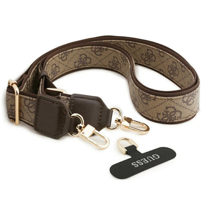 Funda MagSafe para Apple iPhone 18 Pro Max / 17 Pro Max, Guess, 4G Cardslot & Big Strap, Marrón