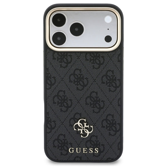 Funda MagSafe para Apple iPhone 18 Pro Max / 17 Pro Max, Guess, 4G Cardslot & Big Strap, negra