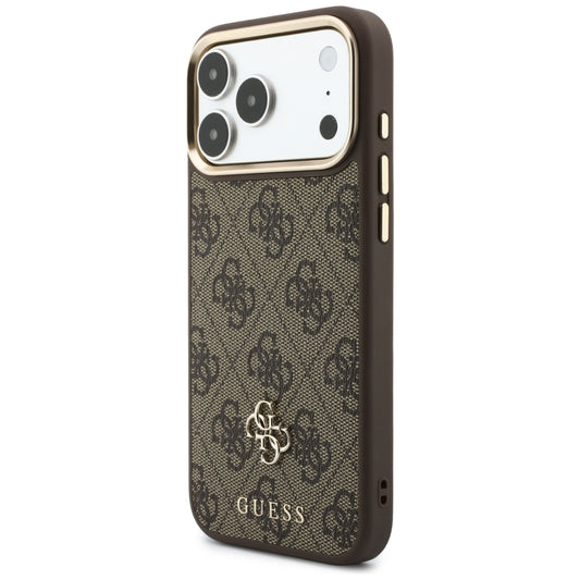 Funda MagSafe para Apple iPhone 18 Pro Max / 17 Pro Max, Guess, 4G Cardslot, marrón