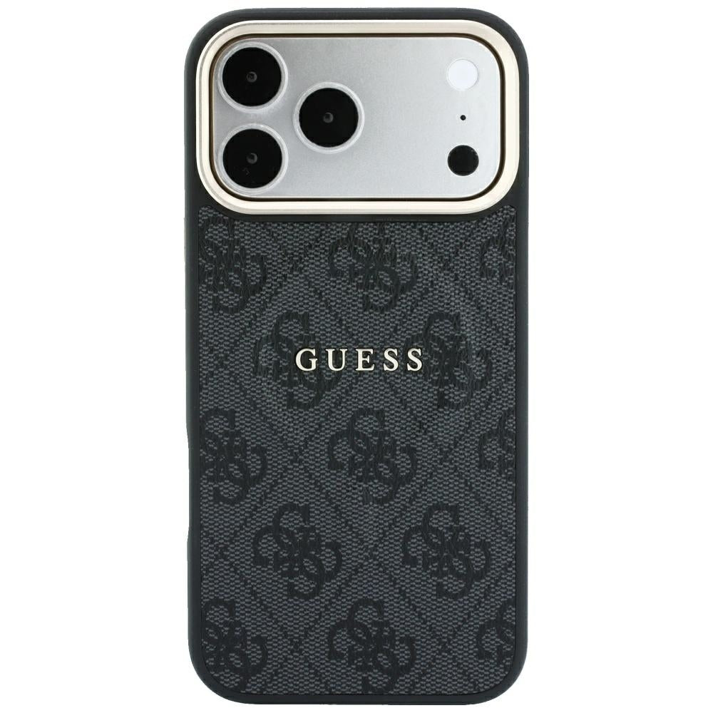 Funda MagSafe para Apple iPhone 18 Pro Max / 17 Pro Max, Guess, 4G Embossed Classic, Negra