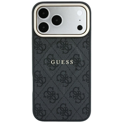 Funda MagSafe para Apple iPhone 18 Pro Max / 17 Pro Max, Guess, 4G Embossed Classic, Negra
