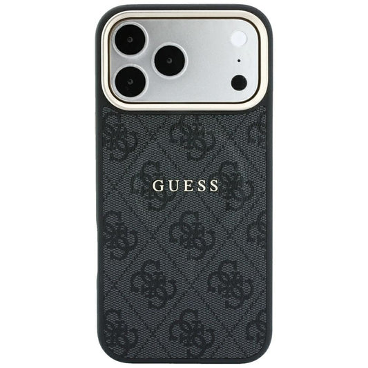Funda MagSafe para Apple iPhone 18 Pro Max / 17 Pro Max, Guess, 4G Embossed Classic, Negra