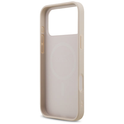 Funda MagSafe para Apple iPhone 18 Pro Max / 17 Pro Max, Guess, 4G Small and Classic, Rosa