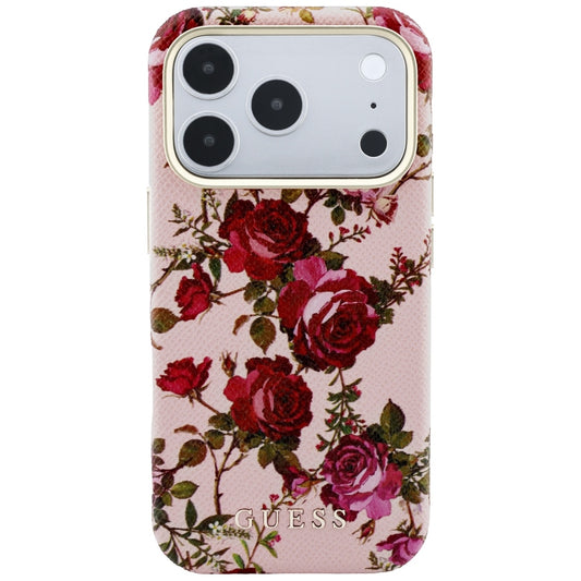 Funda MagSafe para Apple iPhone 18 Pro Max / 17 Pro Max, Guess, Blossom Roses Print, Rosa