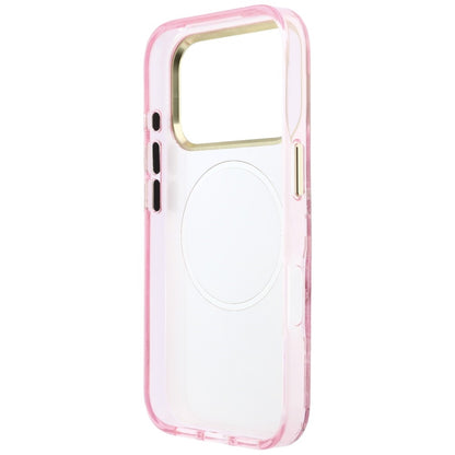 Funda MagSafe para Apple iPhone 18 Pro Max / 17 Pro Max, Guess, IML Glitter Blossom Roses, Rosa