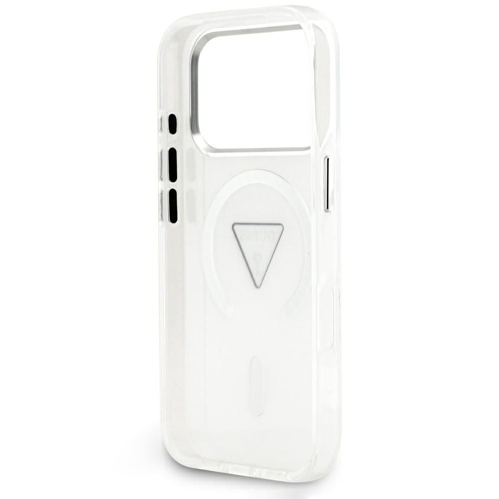 Funda MagSafe para Apple iPhone 18 Pro Max / 17 Pro Max, Guess, IML Gradient Triangle Logo, Transparente