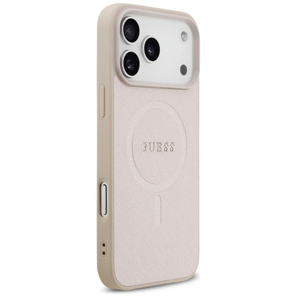 Funda MagSafe para Apple iPhone 18 Pro Max / 17 Pro Max, Guess, Saffiano, Rosa