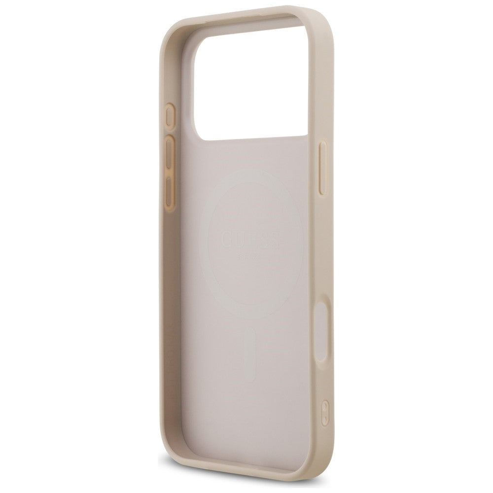 Funda MagSafe para Apple iPhone 18 Pro Max / 17 Pro Max, Guess, Saffiano, Rosa