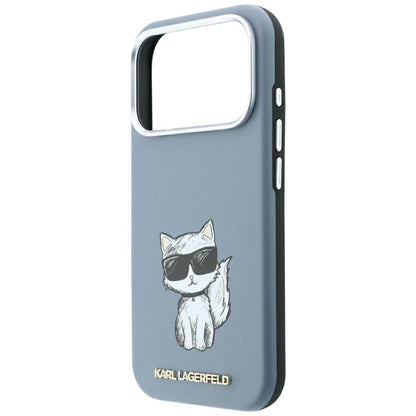 Funda MagSafe para Apple iPhone 18 Pro Max / 17 Pro Max, Karl Lagerfeld, Choupette Sketch, Azul