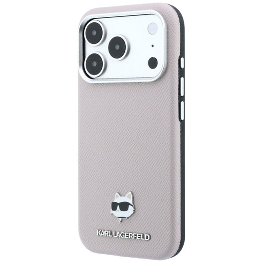 Funda MagSafe para Apple iPhone 18 Pro Max / 17 Pro Max, Karl Lagerfeld, Grained Choupette Head, Rosa