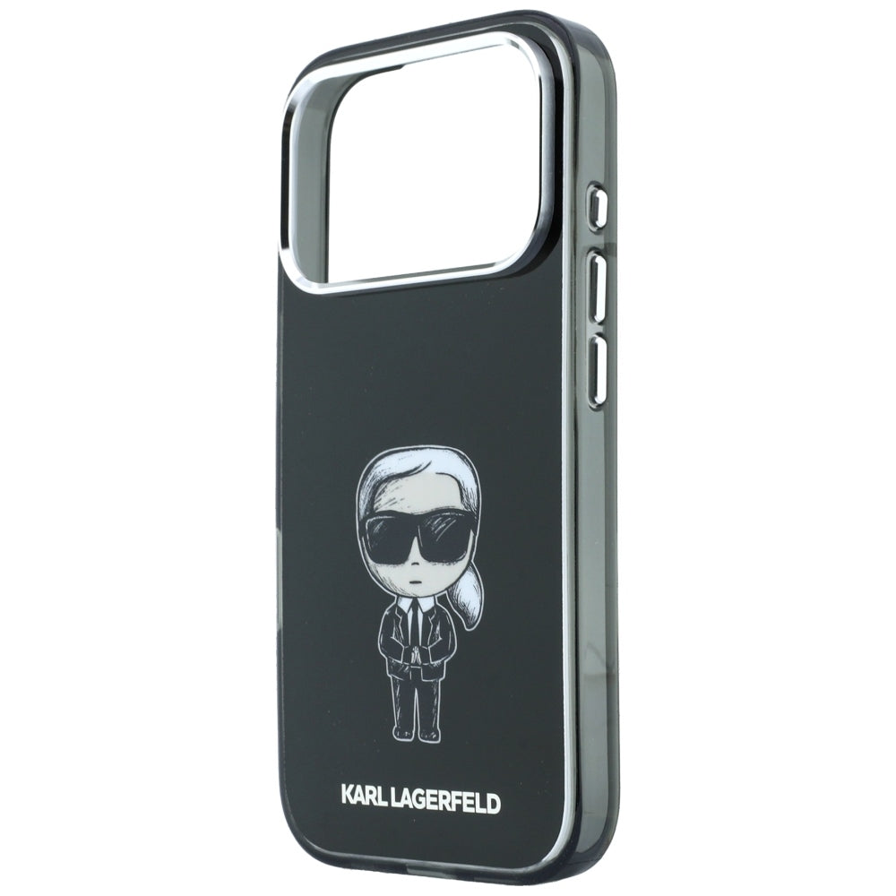 Funda MagSafe para Apple iPhone 18 Pro Max / 17 Pro Max, Karl Lagerfeld, HC IML Ikonik Sketch Print, Negra