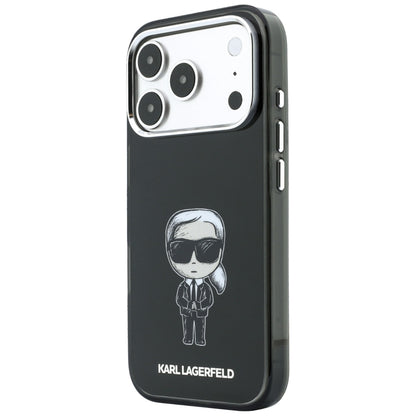 Funda MagSafe para Apple iPhone 18 Pro Max / 17 Pro Max, Karl Lagerfeld, HC IML Ikonik Sketch Print, Negra