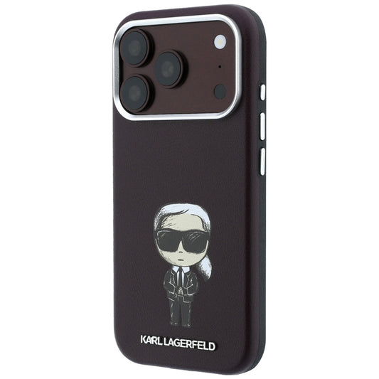 Funda MagSafe para Apple iPhone 18 Pro Max / 17 Pro Max, Karl Lagerfeld, HC SW Ikonik, Burdeos