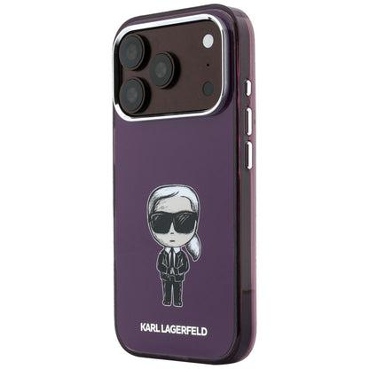 Funda MagSafe para Apple iPhone 18 Pro Max / 17 Pro Max, Karl Lagerfeld, IML Ikonik Sketch Print, Burdeos