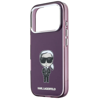 Funda MagSafe para Apple iPhone 18 Pro Max / 17 Pro Max, Karl Lagerfeld, IML Ikonik Sketch Print, Burdeos