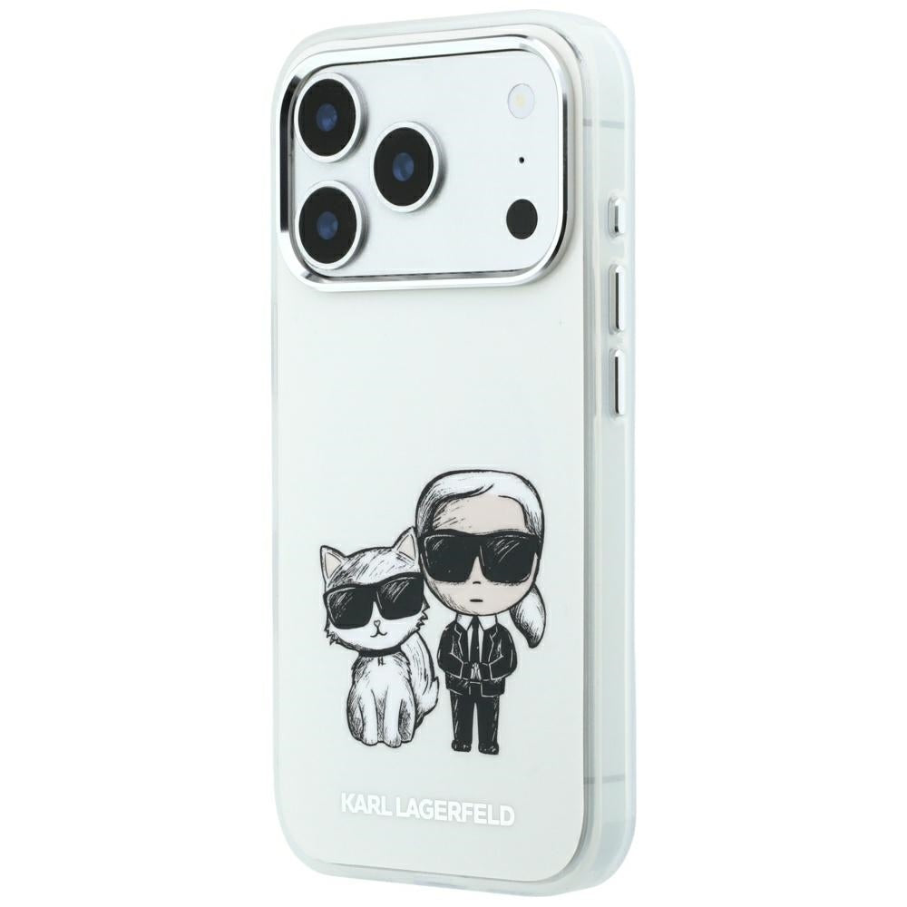 Funda MagSafe para Apple iPhone 18 Pro Max / 17 Pro Max, Karl Lagerfeld, KC Bodies Sketch, Beige