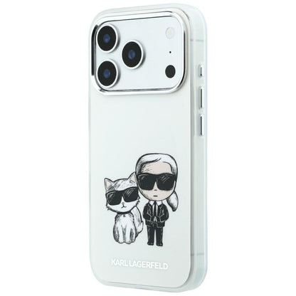 Funda MagSafe para Apple iPhone 18 Pro Max / 17 Pro Max, Karl Lagerfeld, KC Bodies Sketch, Beige