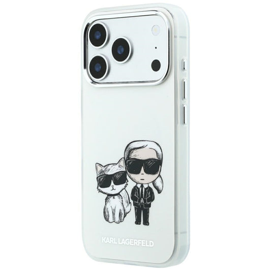 Funda MagSafe para Apple iPhone 18 Pro Max / 17 Pro Max, Karl Lagerfeld, KC Bodies Sketch, Beige