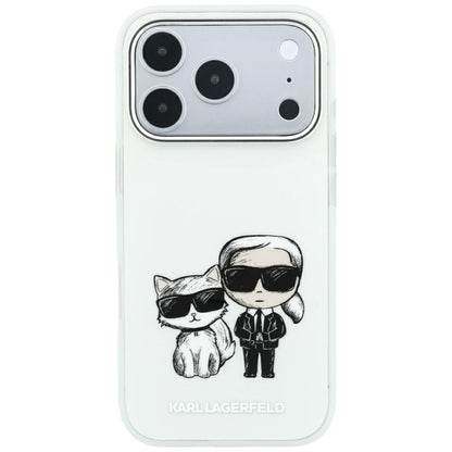 Funda MagSafe para Apple iPhone 18 Pro Max / 17 Pro Max, Karl Lagerfeld, KC Bodies Sketch, Beige