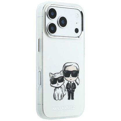Funda MagSafe para Apple iPhone 18 Pro Max / 17 Pro Max, Karl Lagerfeld, KC Bodies Sketch, Beige