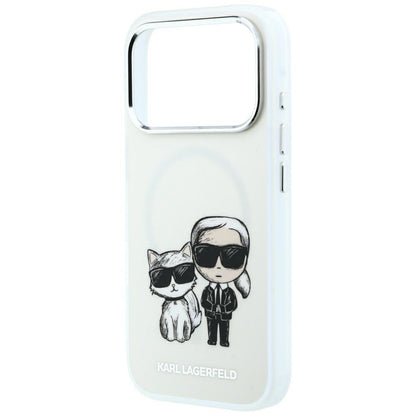 Funda MagSafe para Apple iPhone 18 Pro Max / 17 Pro Max, Karl Lagerfeld, KC Bodies Sketch, Beige