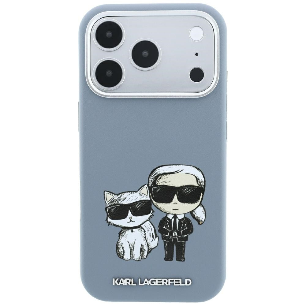 MagSafe Case for Apple iPhone 18 Pro Max / 17 Pro Max, Karl Lagerfeld, KC Bodies Sketch, Blue