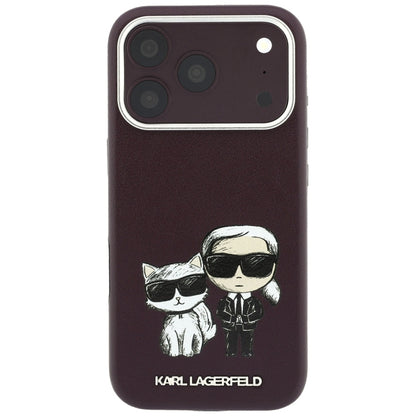 Funda MagSafe para Apple iPhone 18 Pro Max / 17 Pro Max, Karl Lagerfeld, KC Bodies Sketch, Burdeos