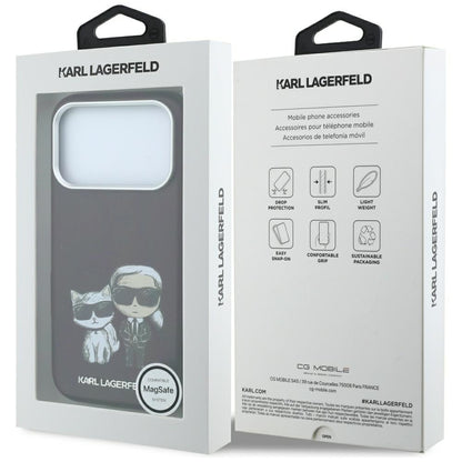 Funda MagSafe para Apple iPhone 18 Pro Max / 17 Pro Max, Karl Lagerfeld, KC Bodies Sketch, Burdeos