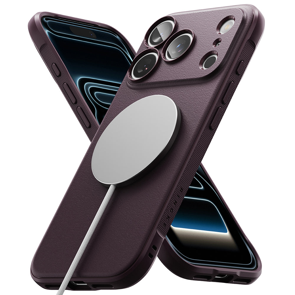 Funda MagSafe para Apple iPhone 18 Pro Max / 17 Pro Max, Ringke, Onyx, burdeos oscuro