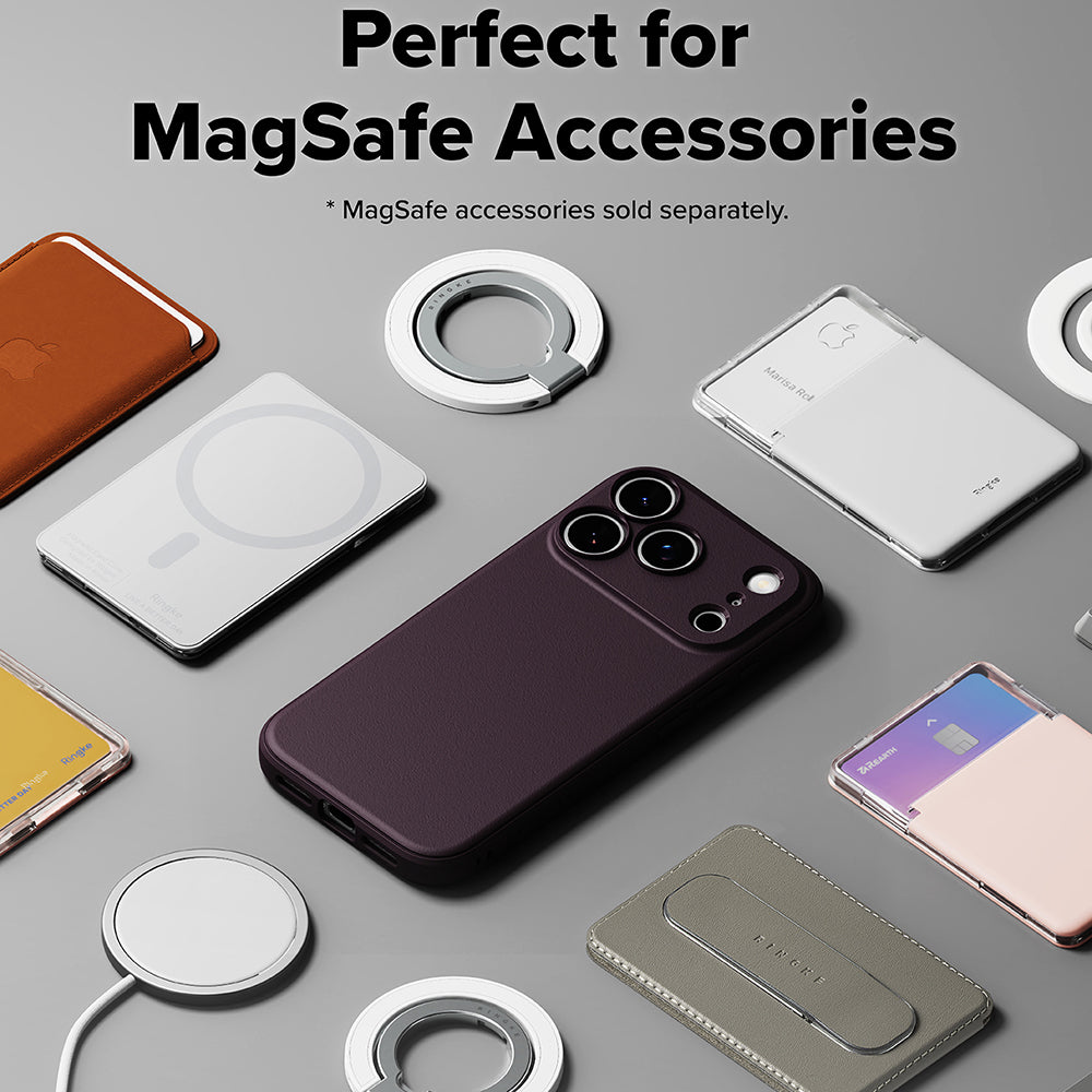 Funda MagSafe para Apple iPhone 18 Pro Max / 17 Pro Max, Ringke, Onyx, burdeos oscuro