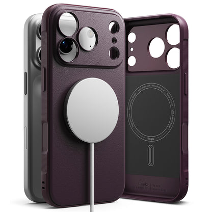 Funda MagSafe para Apple iPhone 18 Pro Max / 17 Pro Max, Ringke, Onyx, burdeos oscuro