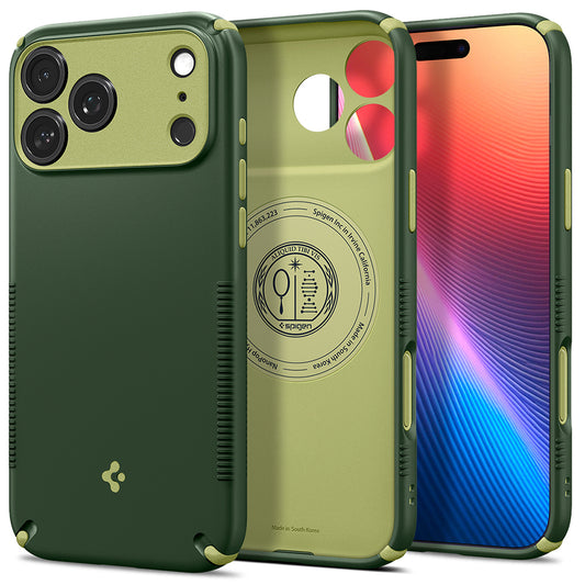 Funda MagSafe para Apple iPhone 18 Pro Max / 17 Pro Max, Spigen, Caseology Nano Pop Hybrid, Verde ACS12139