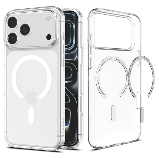 Funda MagSafe para Apple iPhone 18 Pro Max / 17 Pro Max, Spigen, Liquid Crystal, Transparente Blanca ACS12143