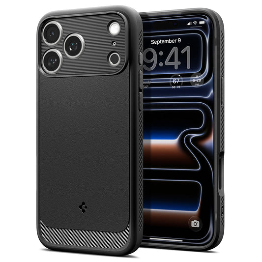 Funda MagSafe para Apple iPhone 18 Pro Max / 17 Pro Max, Spigen, Rugged Armor, Negra Mate ACS12109