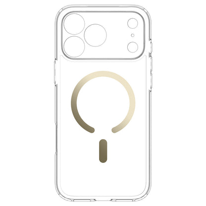 Funda MagSafe para Apple iPhone 18 Pro Max / 17 Pro Max, Spigen, Ultra Hybrid, Dorada Transparente ACS12120