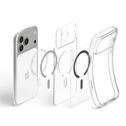 Funda MagSafe para Apple iPhone 18 Pro Max / 17 Pro Max, Spigen, Ultra Hybrid, Gris Transparente ACS12119