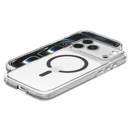 Funda MagSafe para Apple iPhone 18 Pro Max / 17 Pro Max, Spigen, Ultra Hybrid, Gris Transparente ACS12119