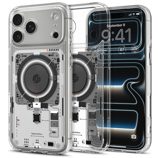Funda MagSafe para Apple iPhone 18 Pro Max / 17 Pro Max, Spigen, Ultra Hybrid Neo One, Transparente ACS12129