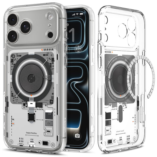 Funda MagSafe para Apple iPhone 18 Pro Max / 17 Pro Max, Spigen, Ultra Hybrid Neo One, Transparente ACS12129