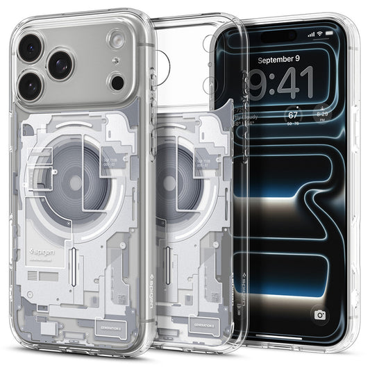 Funda MagSafe para Apple iPhone 18 Pro Max / 17 Pro Max, Spigen, Ultra Hybrid Zero One, Blanca ACS12126