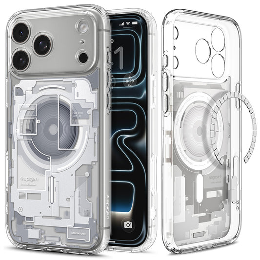 Funda MagSafe para Apple iPhone 18 Pro Max / 17 Pro Max, Spigen, Ultra Hybrid Zero One, Blanca ACS12126