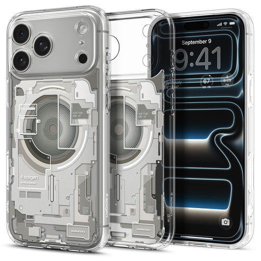 Funda MagSafe para Apple iPhone 18 Pro Max / 17 Pro Max, Spigen, Ultra Hybrid Zero One, Gris ACS12127